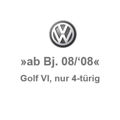 Golf 6 »nur 4-türig«