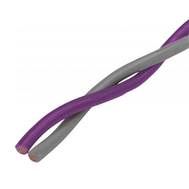 speaker cable gray purple